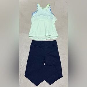 Athleta kids 8/10 tank and leggings